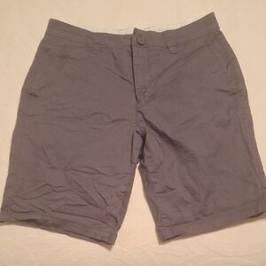 Armani Exchange Charcoal Flat Front Shorts Size 32